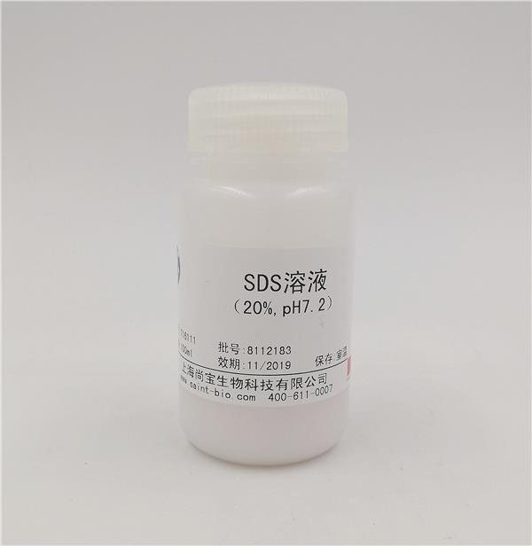 SDS溶液（20%，pH=7.2）